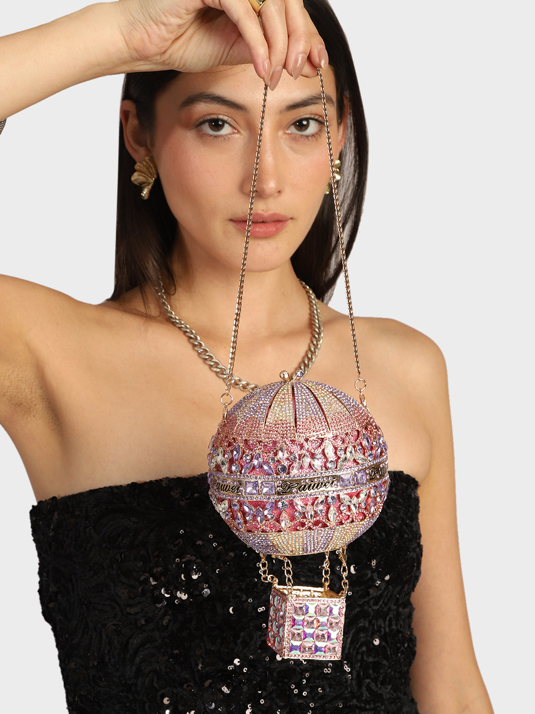 Clutch Cristal Balão Golfier