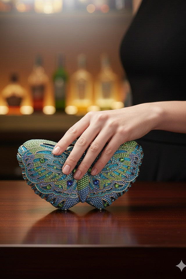 Clutch Cristal Butterfly