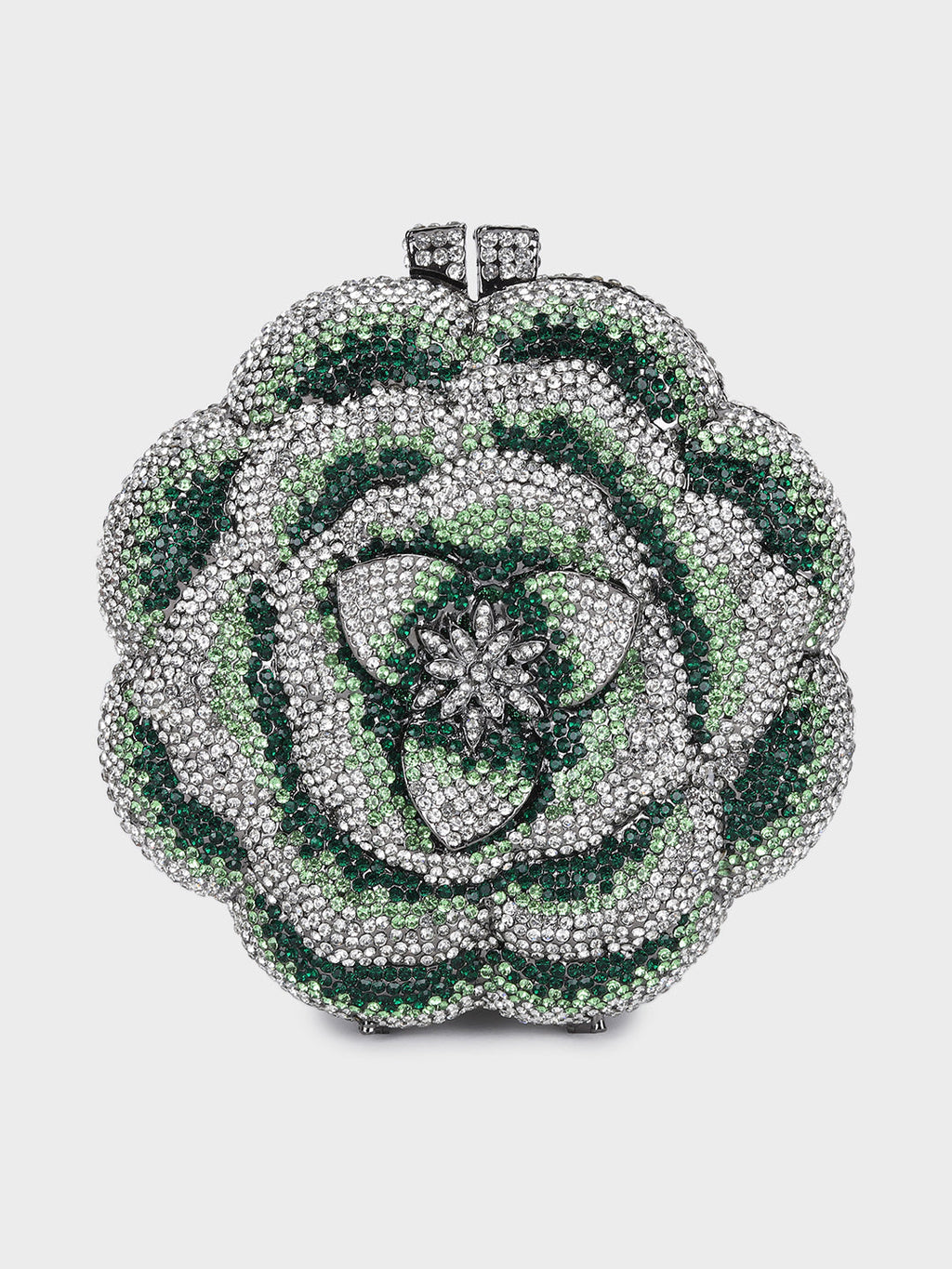 Clutch Cristal Flor Peônia