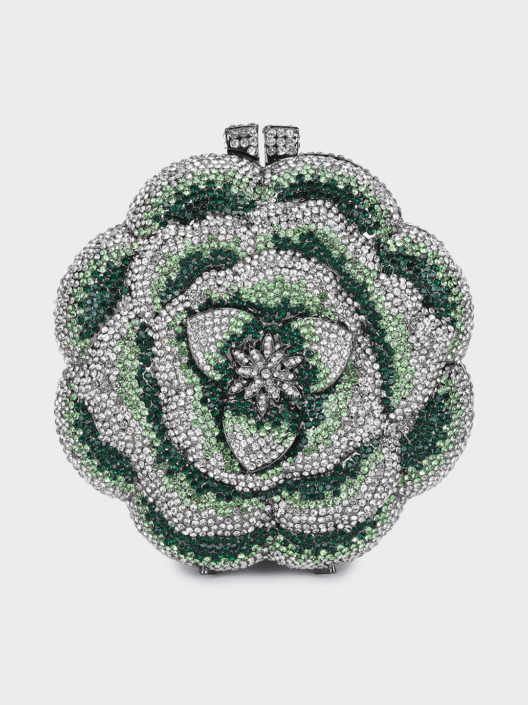 Clutch Cristal Flor Peônia
