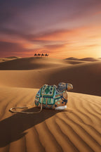 Clutch Cristal Camel