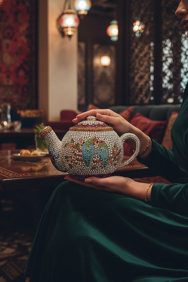 Clutch Cristal Bule Kettle
