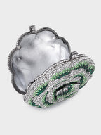 Clutch Cristal Flor Peônia