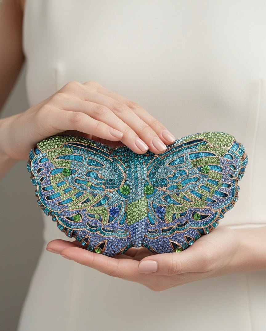 Clutch Cristal Butterfly
