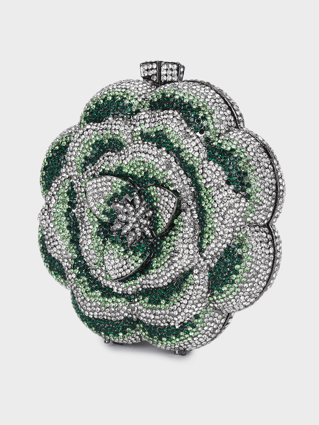 Clutch Cristal Flor Peônia