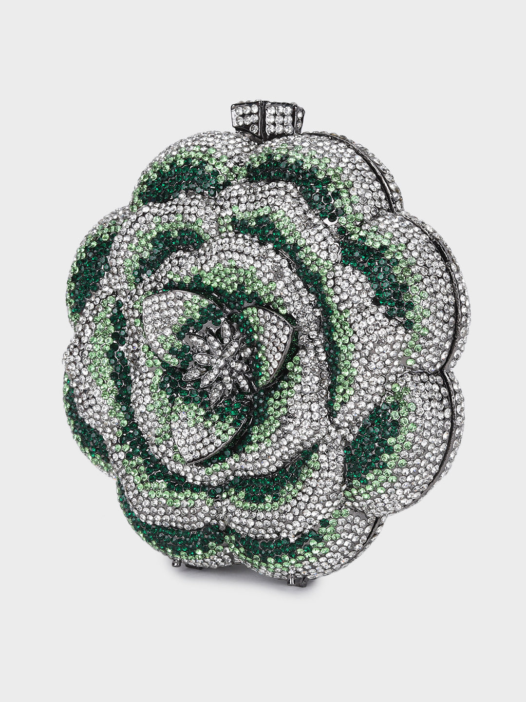 Clutch Cristal Flor Peônia