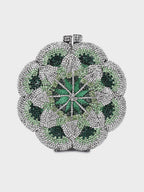 Clutch Cristal Flor Peônia