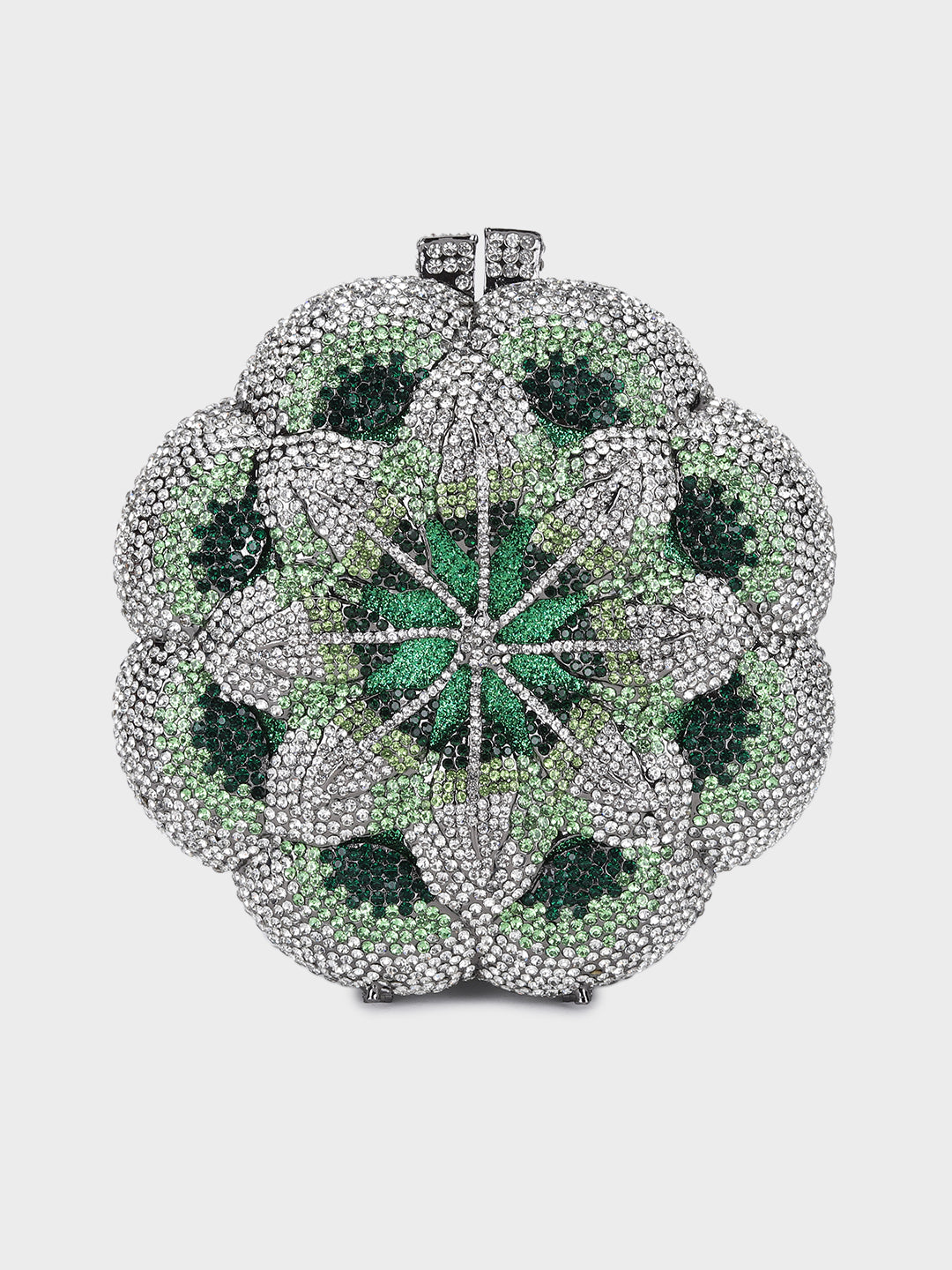 Clutch Cristal Flor Peônia