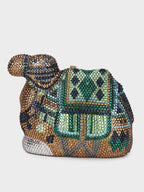 Clutch Cristal Camel