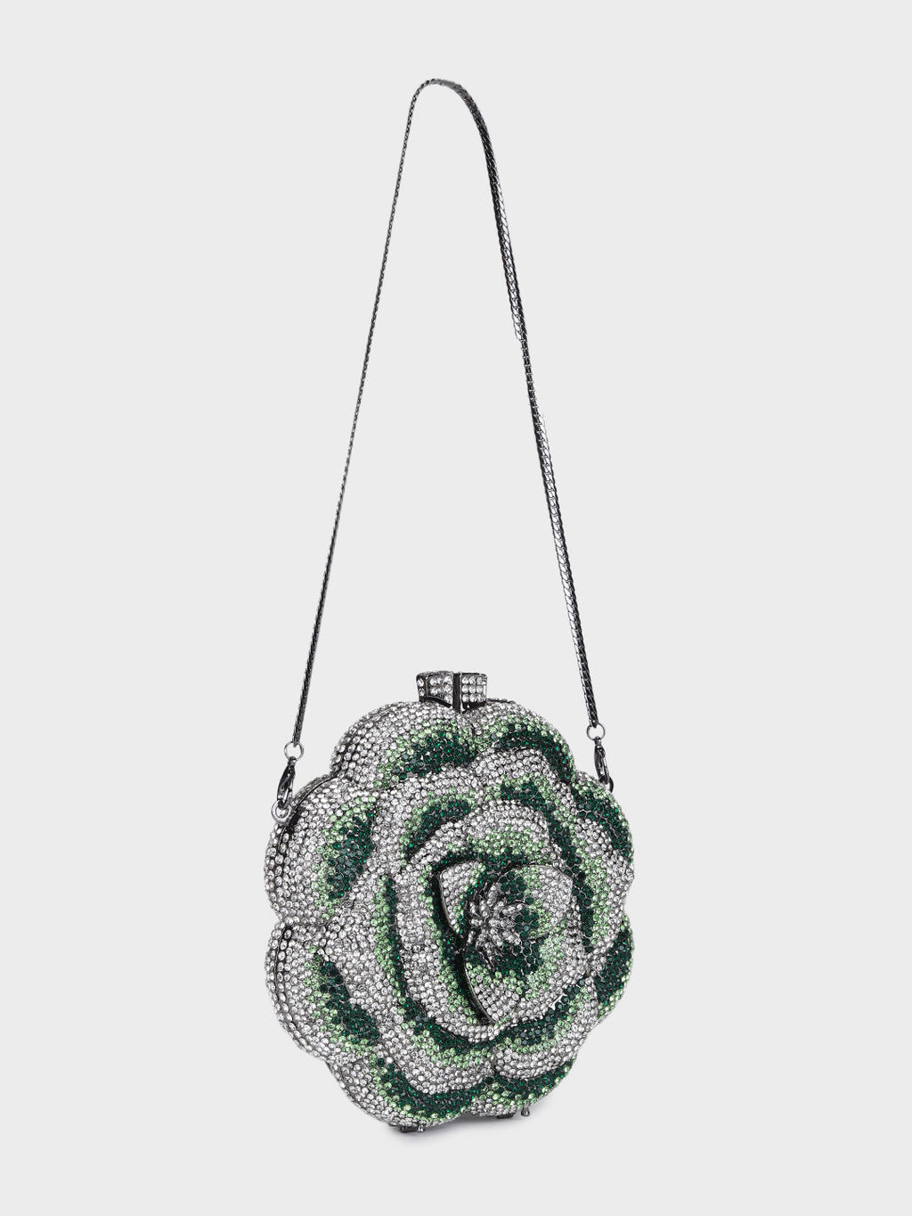 Clutch Cristal Flor Peônia