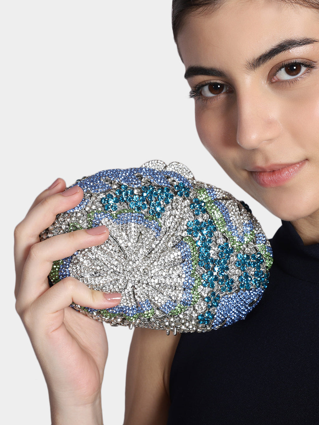 Clutch Cristal Spahire