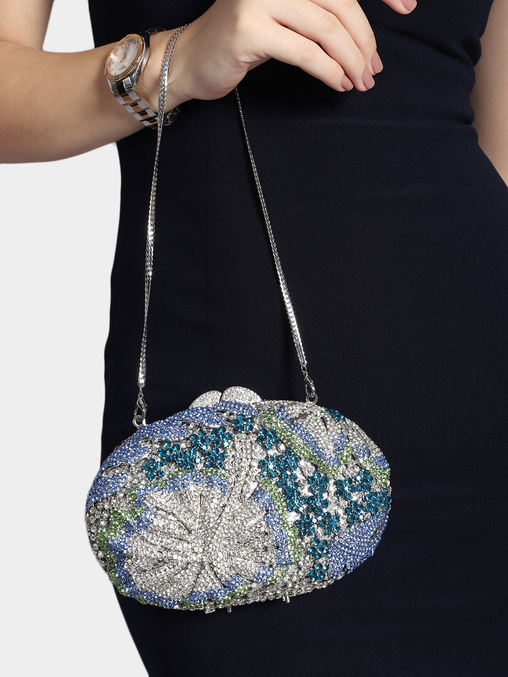 Clutch Cristal Spahire