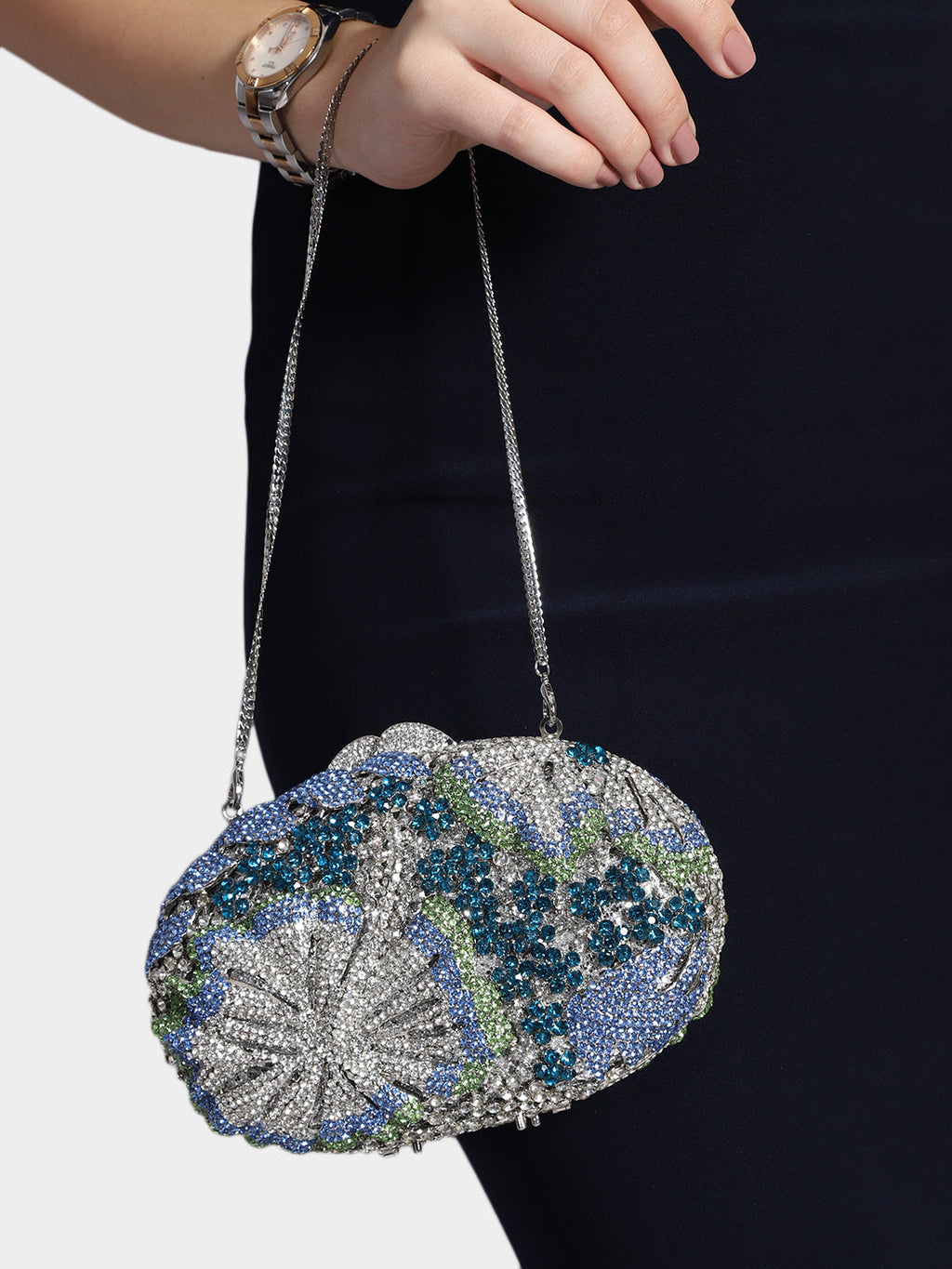 Clutch Cristal Spahire