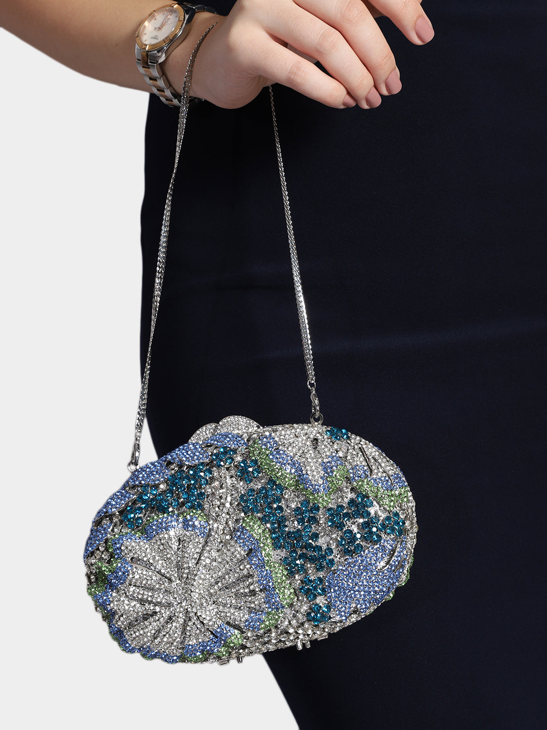 Clutch Cristal Spahire
