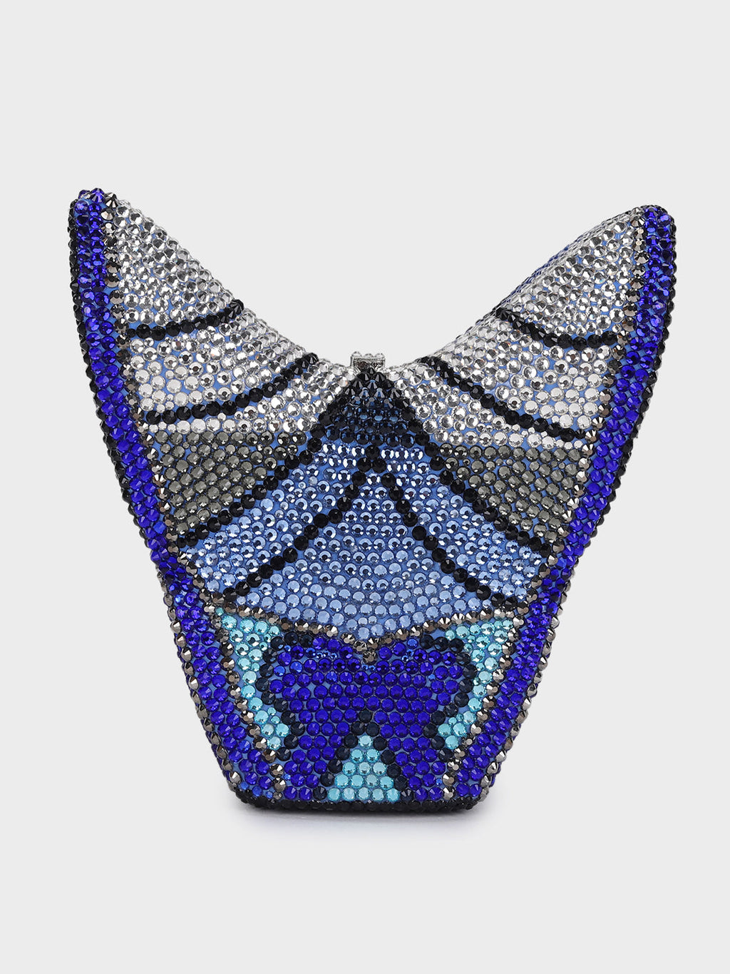 Clutch Cristal Morpho Azul/Preto