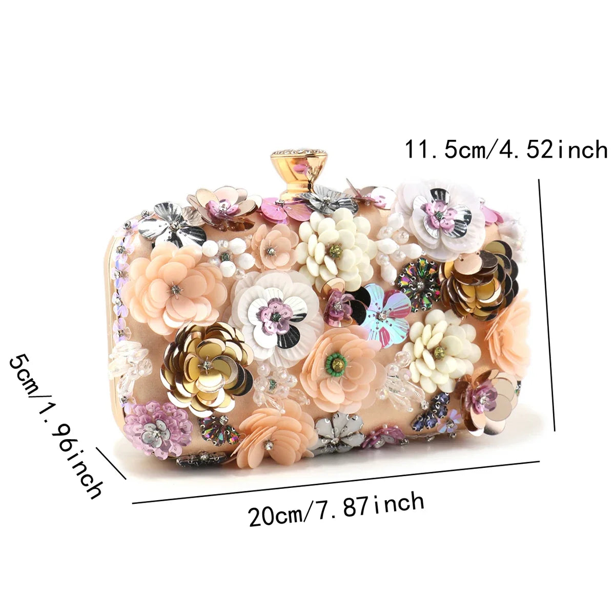 Moda feminina sacos flor diamantes bordado pequena embreagem de luxo senhora bolsas sacos noite nova chegada corrente bolsa ombro