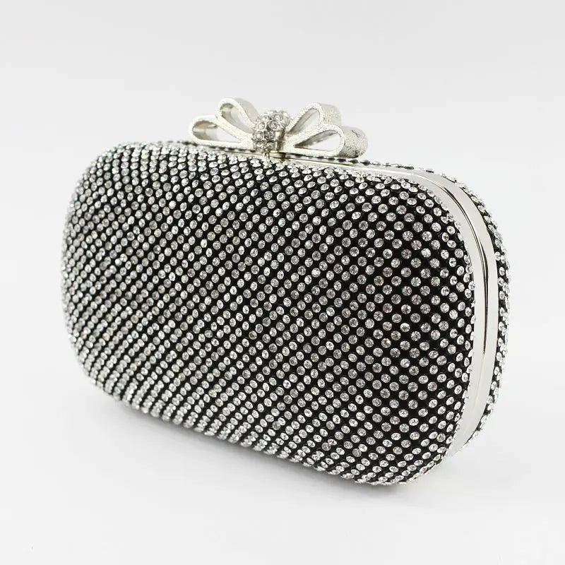 Bolsa de Mão Charm Moon G65 para Mulheres, Clutch de Noite com Diamantes Embutidos, Bolsa de Telefone Móvel Faion, Novo Est...
