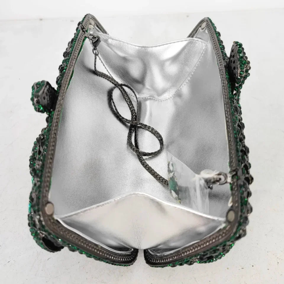 Clutch Cristal Luxury Snake