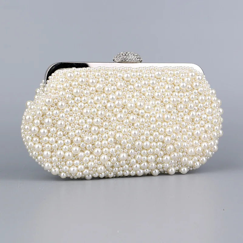 Bolsa de Noite Transfronteiriça de Pérolas Fena, Bolsa de Mão E de Poliéster io para Banquete, Jr e Festas ...