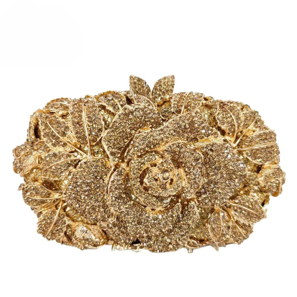 Clutch Cristal Floral Jade