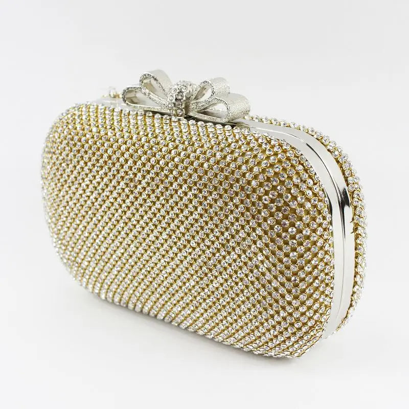 Bolsa de Mão Charm Moon G65 para Mulheres, Clutch de Noite com Diamantes Embutidos, Bolsa de Telefone Móvel Faion, Novo Est...