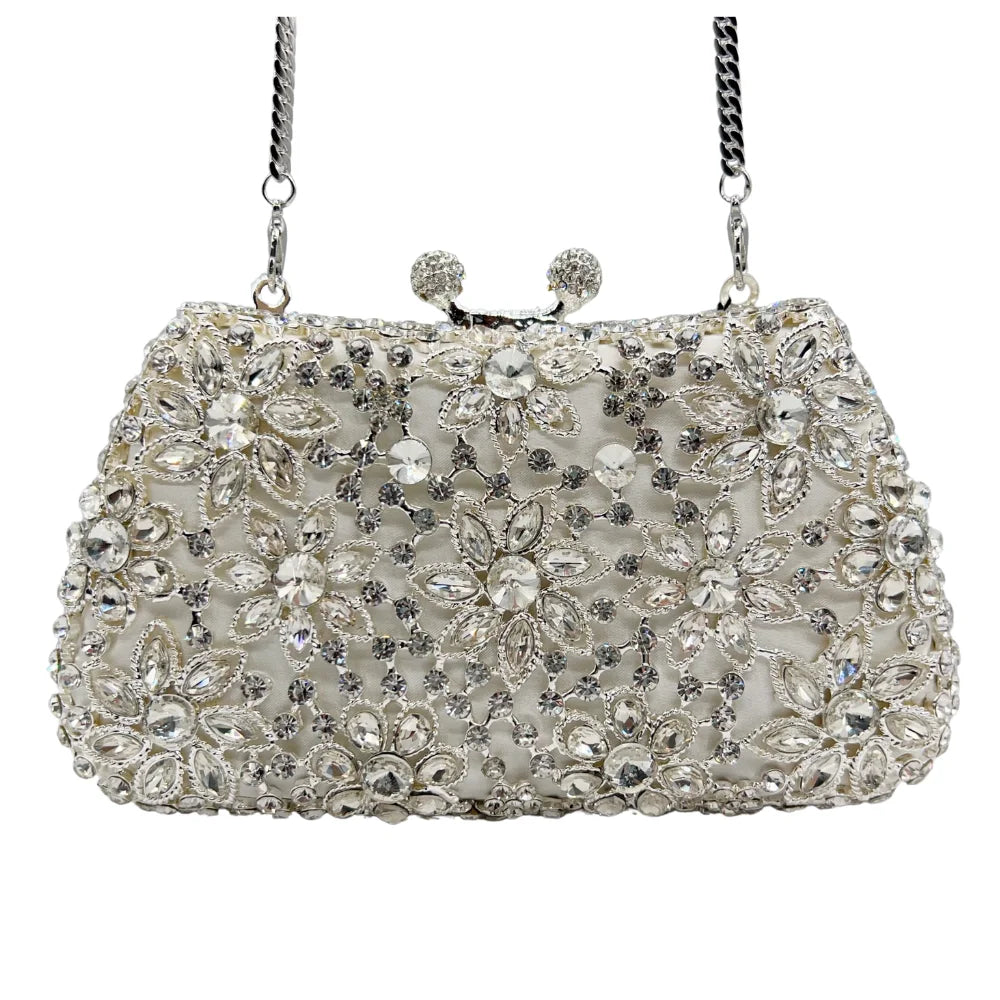 Bolsa de diamante de luxo de alta qualidade, festa de casamento de diamante, bolsa, bolsa de noite, embreagem de cristal