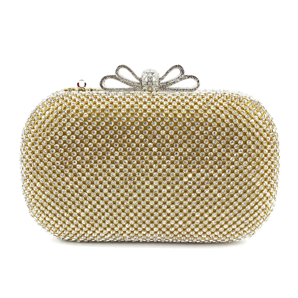 Bolsa de Mão Charm Moon G65 para Mulheres, Clutch de Noite com Diamantes Embutidos, Bolsa de Telefone Móvel Faion, Novo Est...