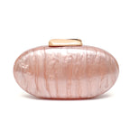 Sc marca de luxo elegante acrílico ímã fechamento embreagem bolsa em forma oval se encaixa celular design chique noiva bolsa casamento festa