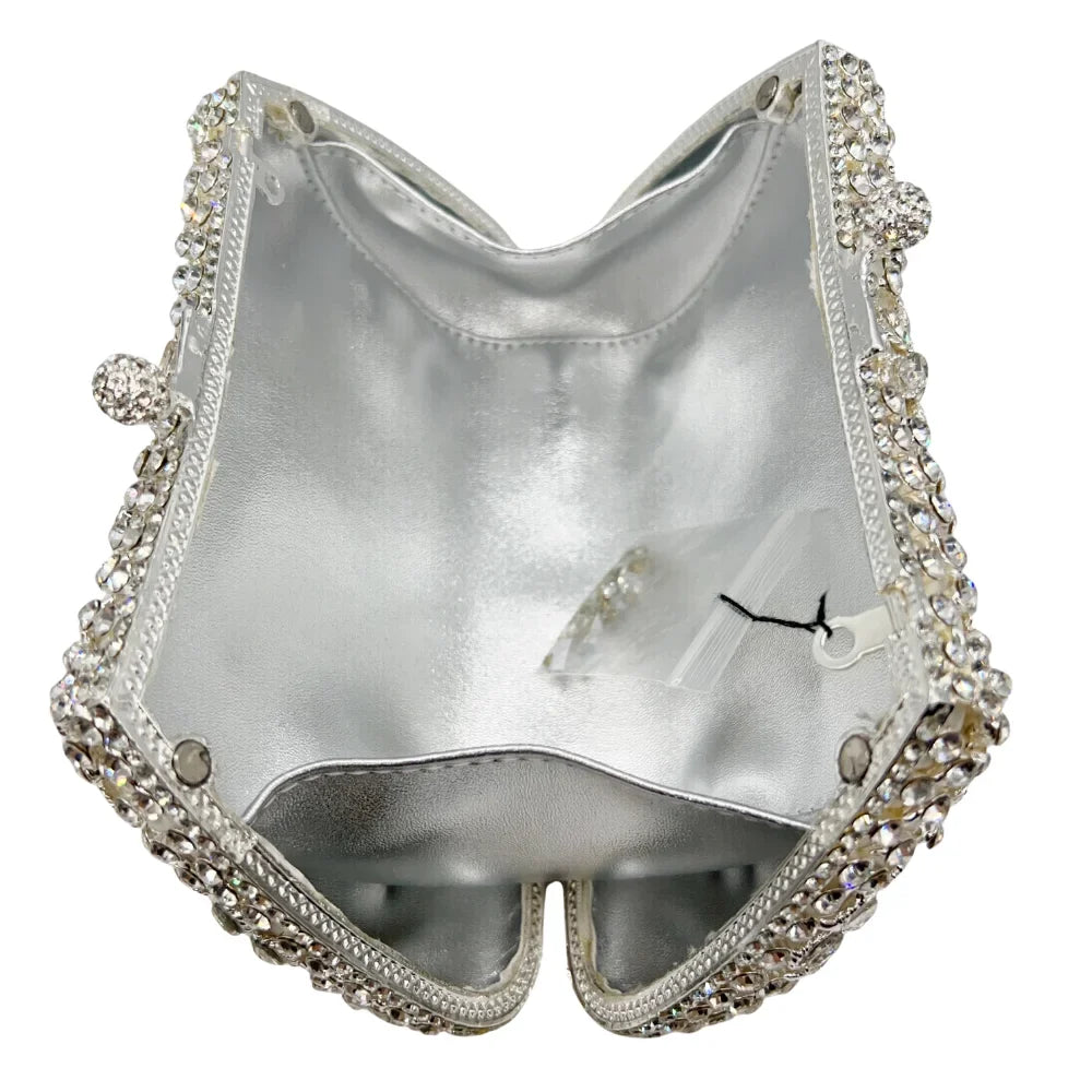Bolsa de diamante de luxo de alta qualidade, festa de casamento de diamante, bolsa, bolsa de noite, embreagem de cristal