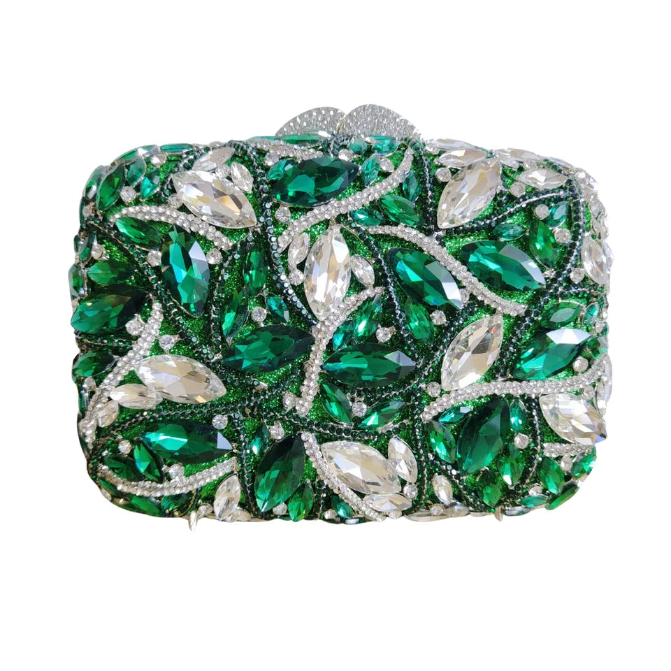 Clutch Cristal Esmeraldina