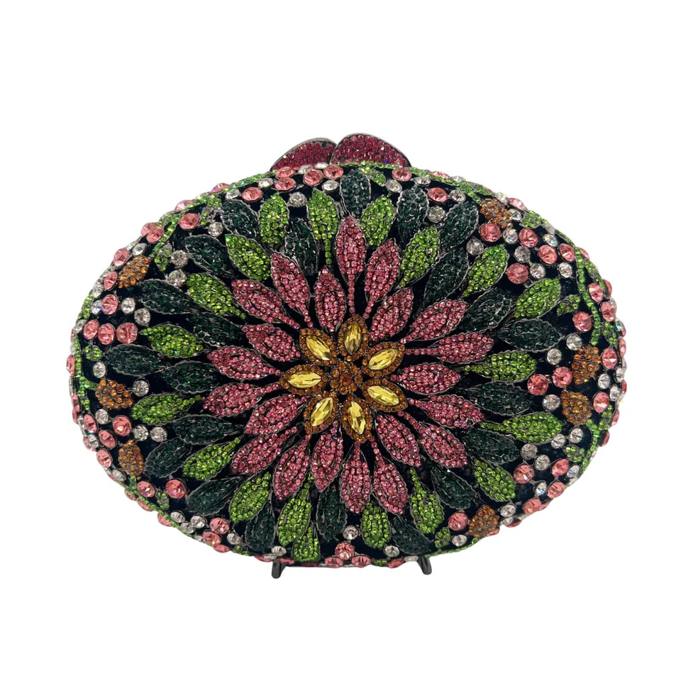 Clutch Cristal Floral Arística